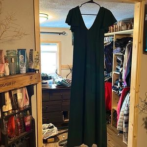 Bridesmaid dress, Birdey Grey, size small, customized length (shortened)